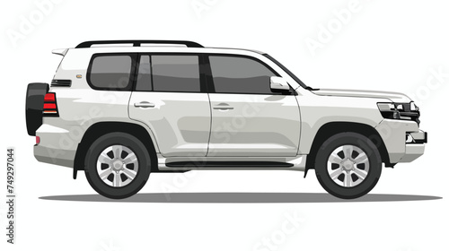 SUV Car Isolated. white background isolated background © Vector