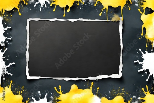 yellow and black frame