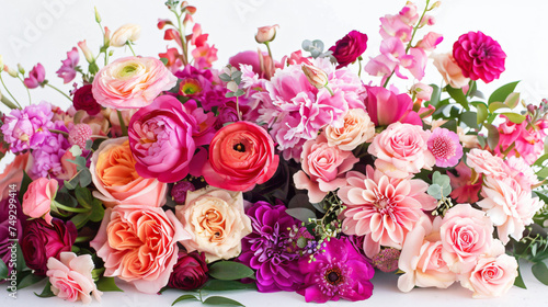Wedding or Mother's Day background bouquet