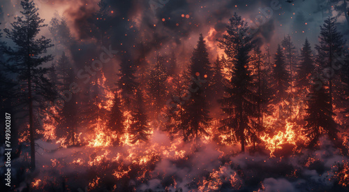 Vanished Paradise: The Awesome But Terrible Kind of Forest Flame.  photo