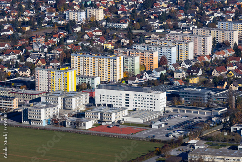 Residential building in the suburb district Wetzelsdorf in Graz, Ausitra photo