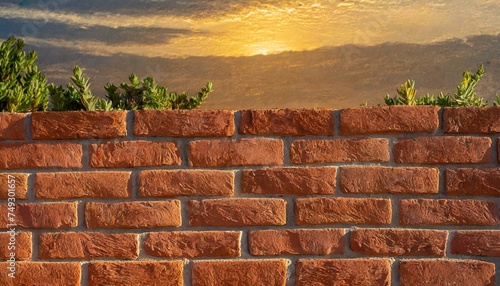 A background that is rough to the touch  like a red brick wall warmed by the afternoon sun