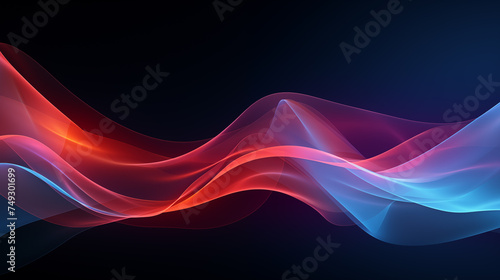 Colorful wavy background with paper cut style. background or wallpaper