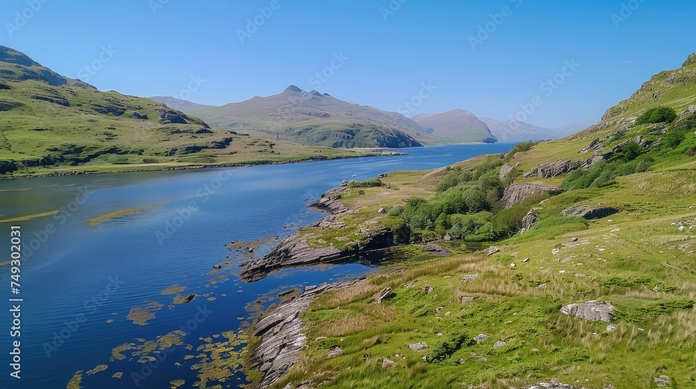 Killary Harbour or Killary fjord, a stunning fjord in the west of Ireland