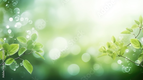 Nature design with bokeh effect 