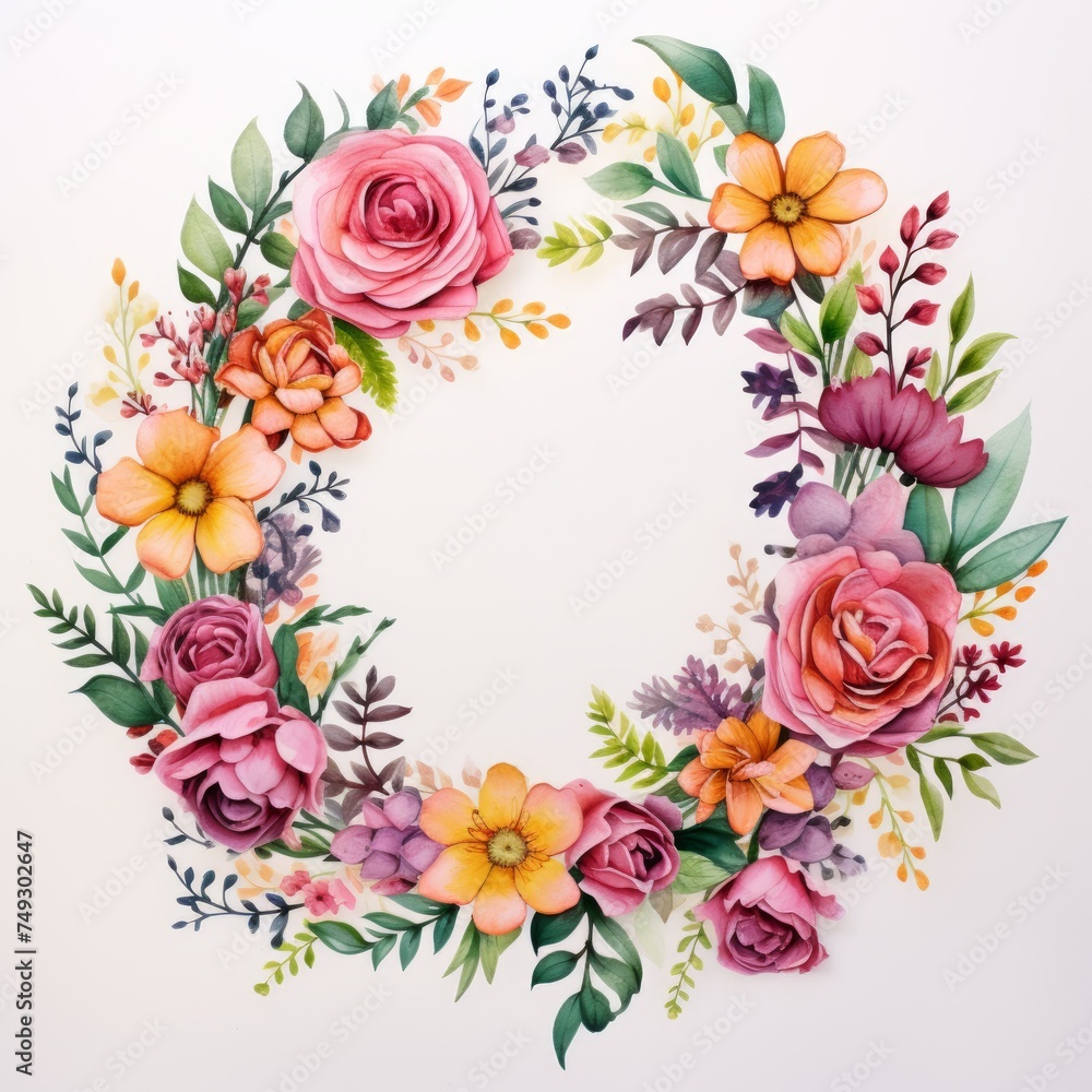 Watercolor Flowers Design Watercolor Flowers Design