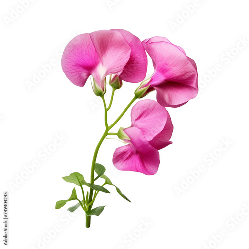 Sweet Pea isolated on transparent background