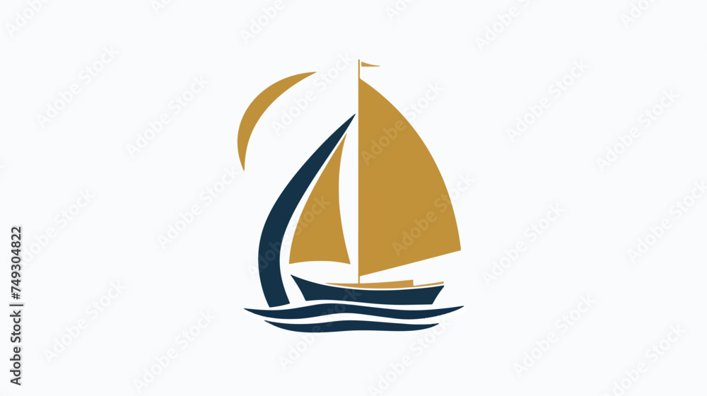 Saillustration boat icon