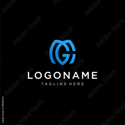letter MGC or MCG logo concept vector icon