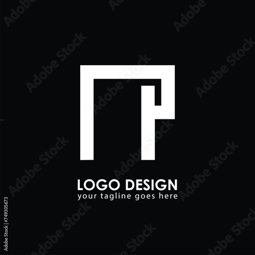 NP NP Logo Design, Creative Minimal Letter NP NP Monogram