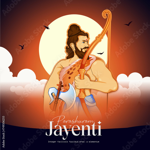 illustration of Lord Parshuram,Parshuram Jayanti
 photo