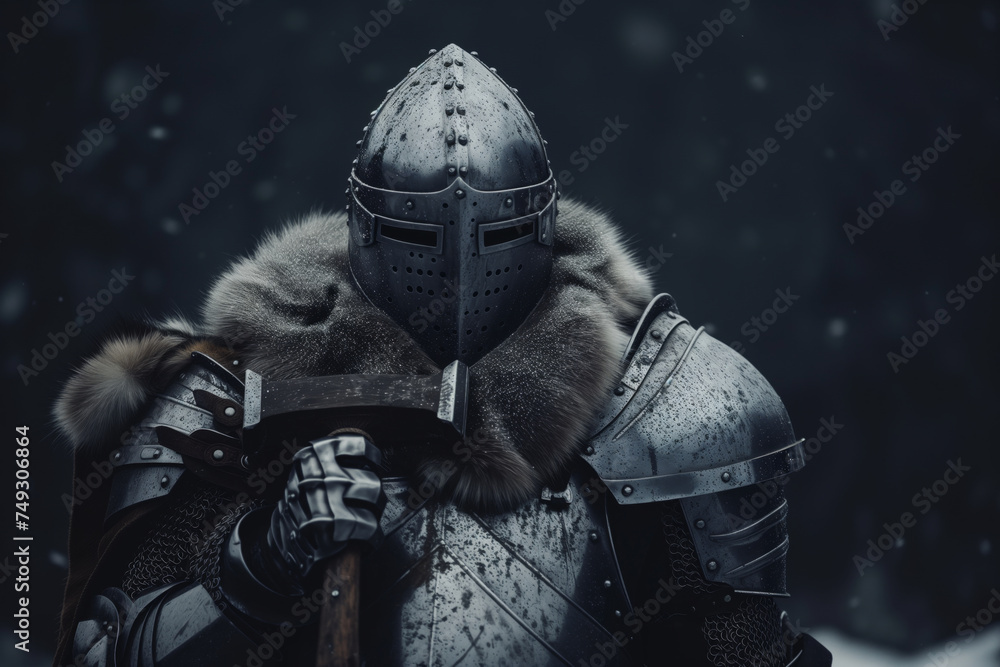 Guardian of the Winter Forest: Knight in Armor