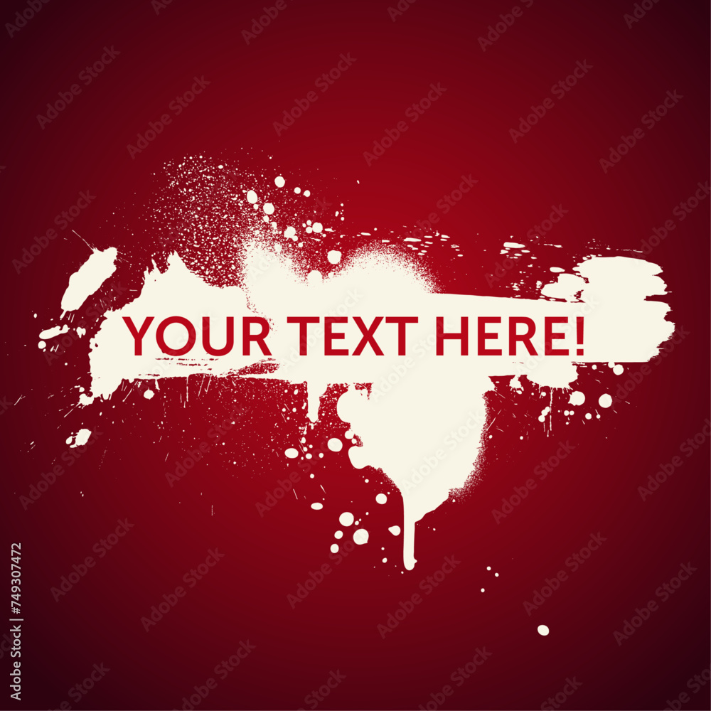 Grunge template: Dirty paint (Sprayed and dripping) in white on red background (vectorized for easy color change)
Grunge template: Dirty paint (Sprayed and dripping) in white on red background (vectorized for easy color change)