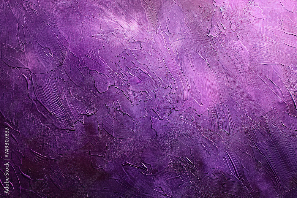 Obraz premium close up horizontal image of a textured purple paint background Generative AI