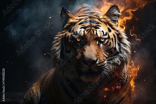 tiger in the furious inferno