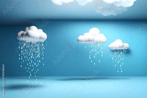 rain cloud and rain