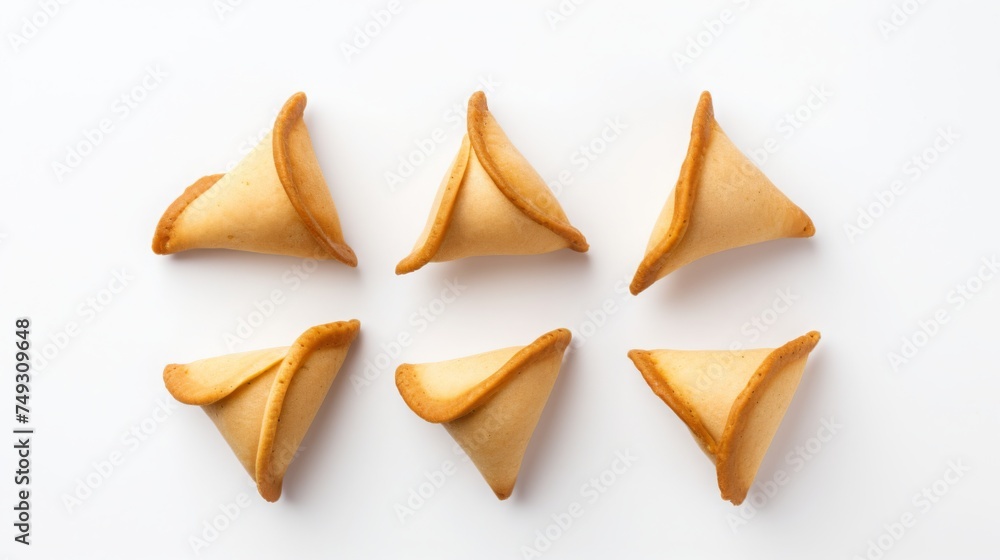 christmas fortune cookies on white christmas fortune cookies on white