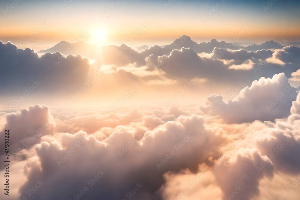 sunrise over the cloud
