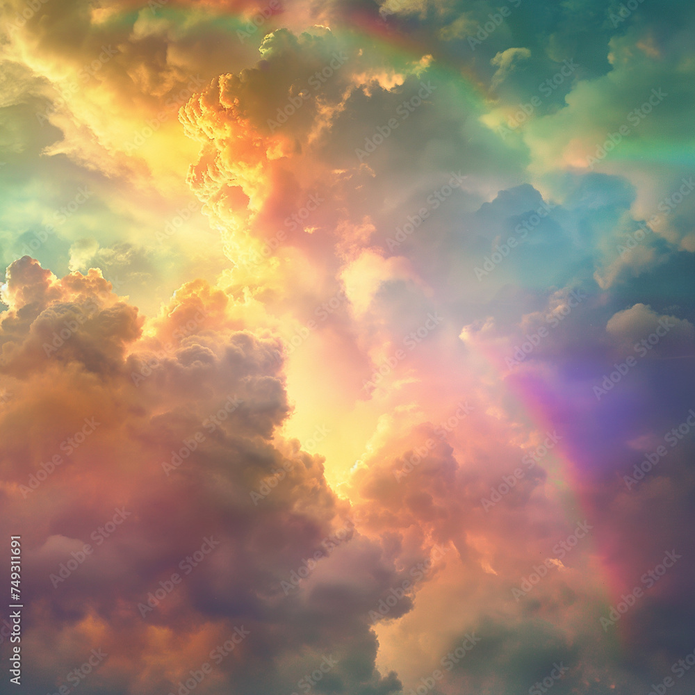 空と雲と虹