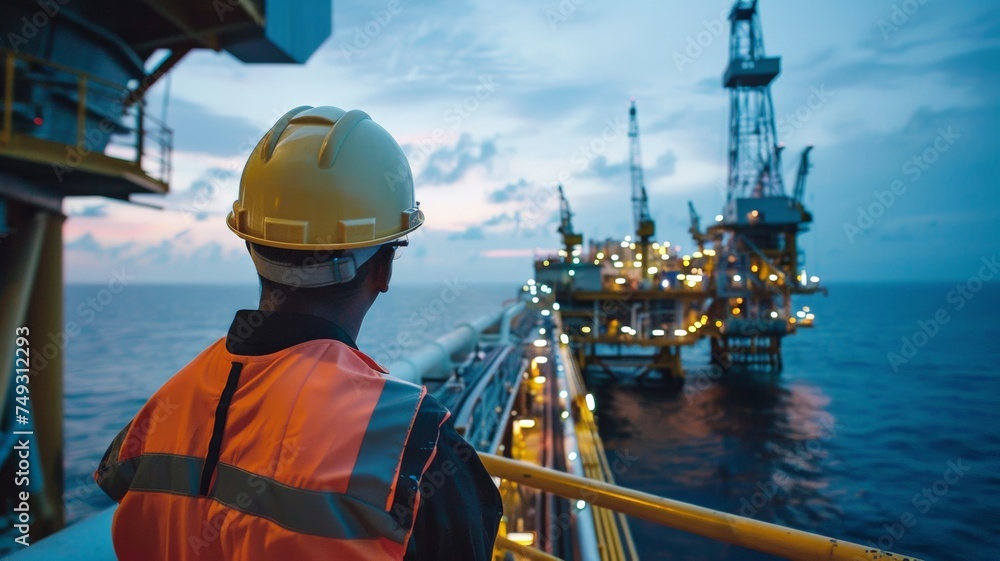 Operator records the operations of oil and gas processes at oil plants and drilling platforms. Offshore oil and gas industry Operator inspects production process Daily diary as usual. Operator records the operations of oil and gas processes at oil plants and drilling platforms. Offshore oil and gas industry Operator inspects production process Daily diary as usual.