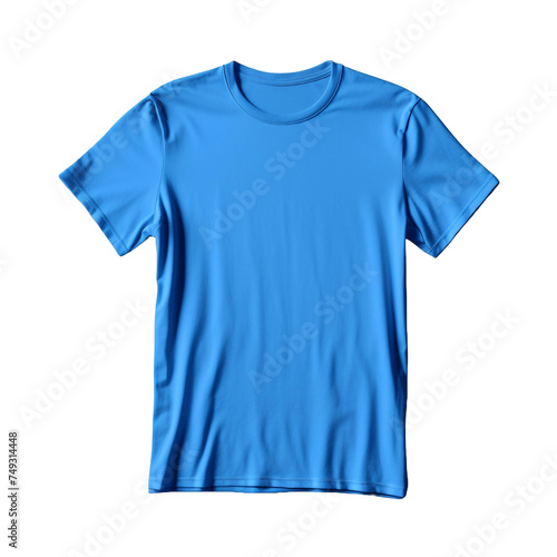 T shirt with blue color isolated on transparent background © Tohamina