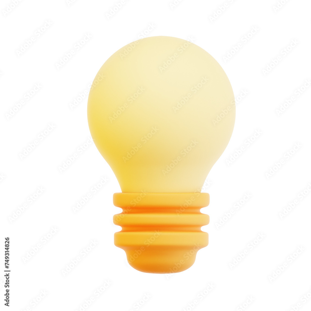 Lightbulb 3D Illustration Lightbulb 3D Illustration