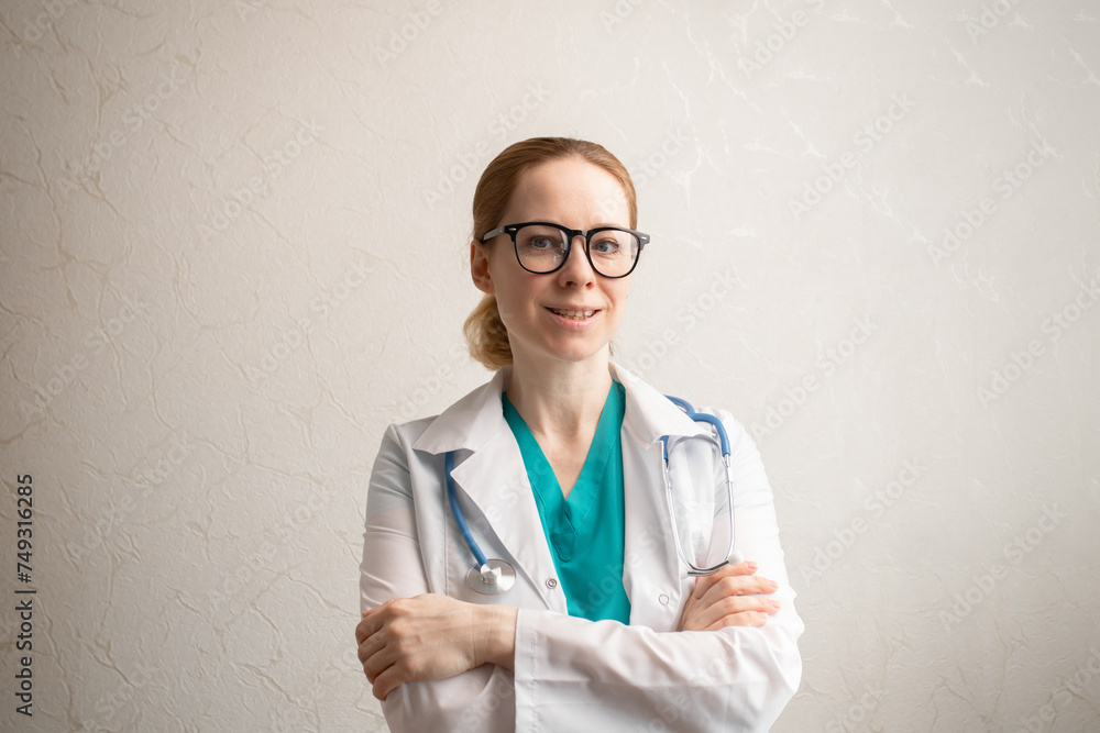 Doctor in hospital, healthcare specialist, clinical setting, patient examination Doctor in hospital, healthcare specialist, clinical setting, patient examination