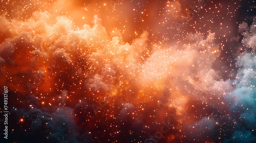 sky dramatic sparkle background © Hamsyfr