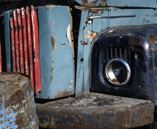 Canvas Print old rusty truck, nacka,sverige,sweden,stockholm,Mats