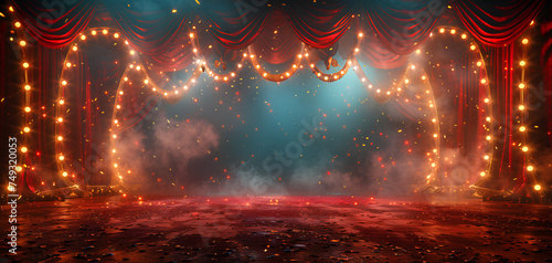 circus stage frame background © Hamsyfr