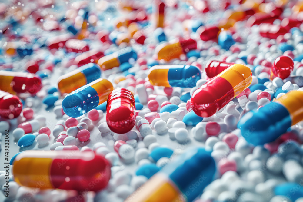 Capsule tablets for medicines and supplements. Medicine, drug