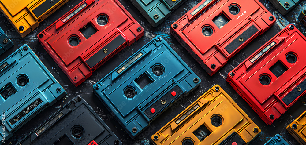 cassette illustration of a design pattern cassette illustration of a design pattern
