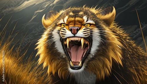 portrait of a lion  tiger  cat  animal  wildlife  mammal  wild  feline  nature  predator  zoo  