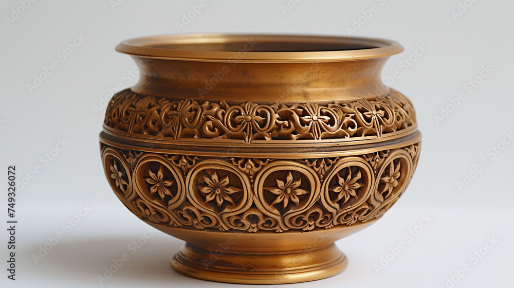 Golden censer isolated on a white background
Golden censer isolated on a white background