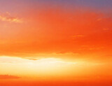 Beautiful Light Orange Sky Background.Ai generate