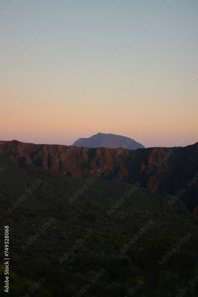 Fototapeta premium sunset in the mountains