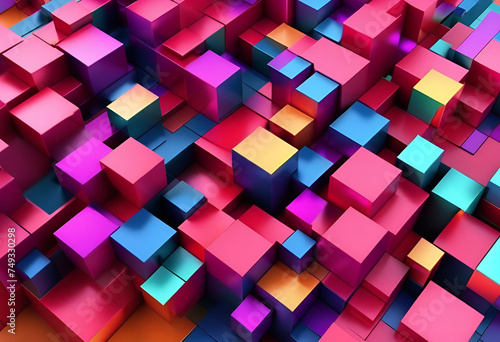 abstract background with cubes
