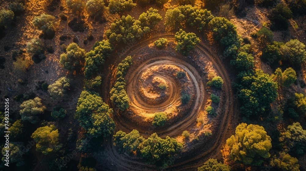 Earth texture abstract patterns in natural landscapes from an aerial perspective
