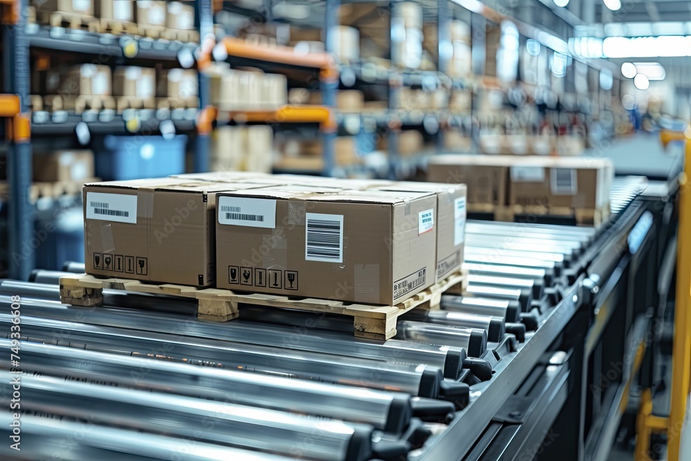 The factory floor functions as a logistics hub, ensuring a smooth transition from production to distribution. The factory floor functions as a logistics hub, ensuring a smooth transition from production to distribution.