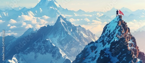 Find Adventure in facing challenges and conquering Mount Everest. Inspiration from Everest for Business and Life. photo