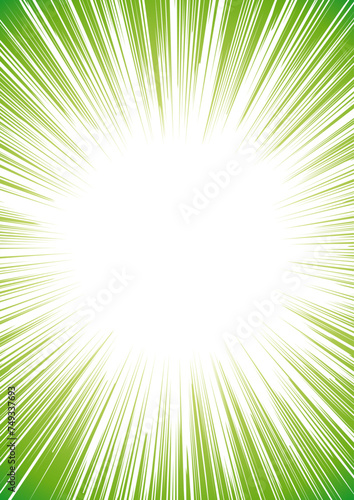 集中線　黄緑　グラデーション  シンプル　背景　縦長