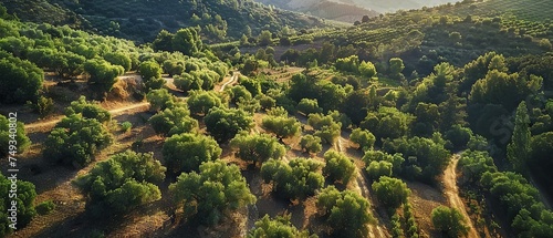 Mediterranean Landscape from Above