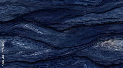 dramatic seamless wood bark texture in a midnight blue color, evoking a sense of mystery