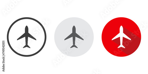 Free Download Plane icon vector. Airplane sign and symbol. Flight transport symbol. Travel sign. Airplane mode icon vector - GFXLoad