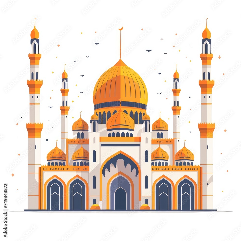 illustration of mosque