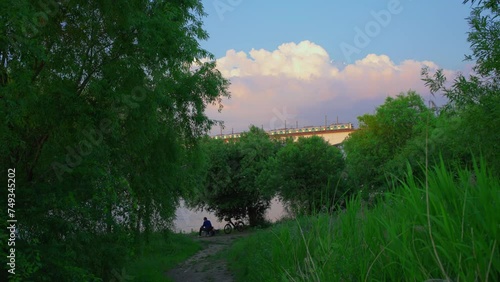 morning landscape in the park