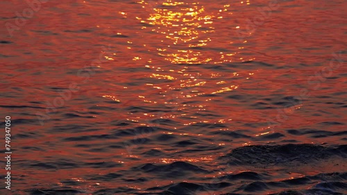 reflection sunlights in the water