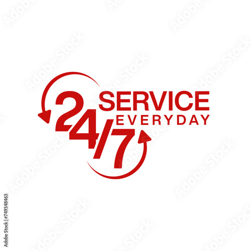 24 hours service everyday clock with arrow icon vector Free Download 24 hours service everyday clock with arrow icon vector - GFXLoad