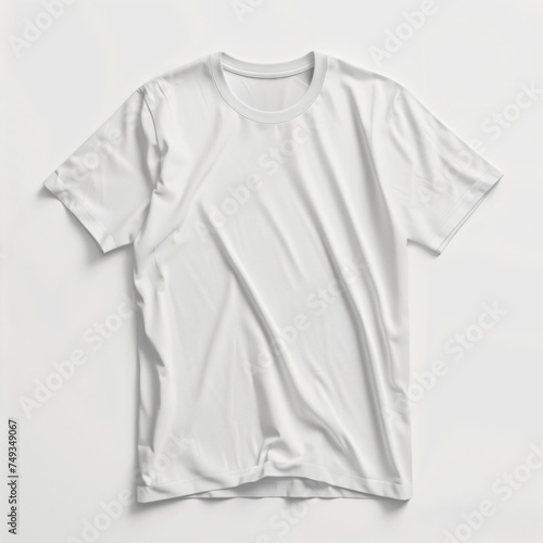 White T shirt mockup isolated