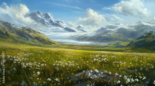 Summer day at the tundra 